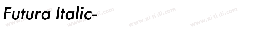 Futura Italic字体转换 Futura Italic字体转换